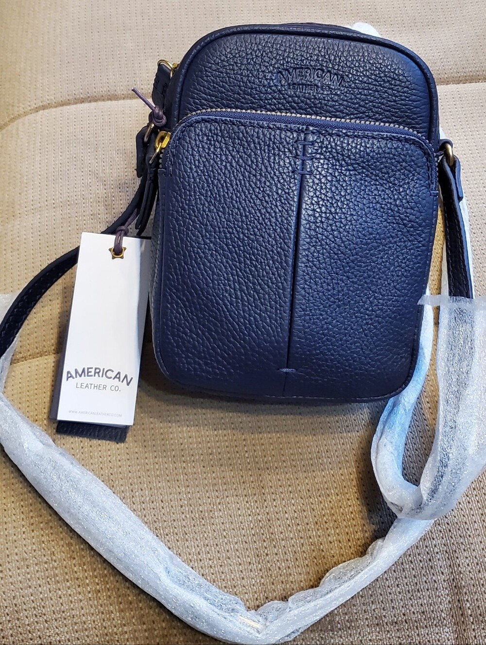 American Leather Crossbody Bag